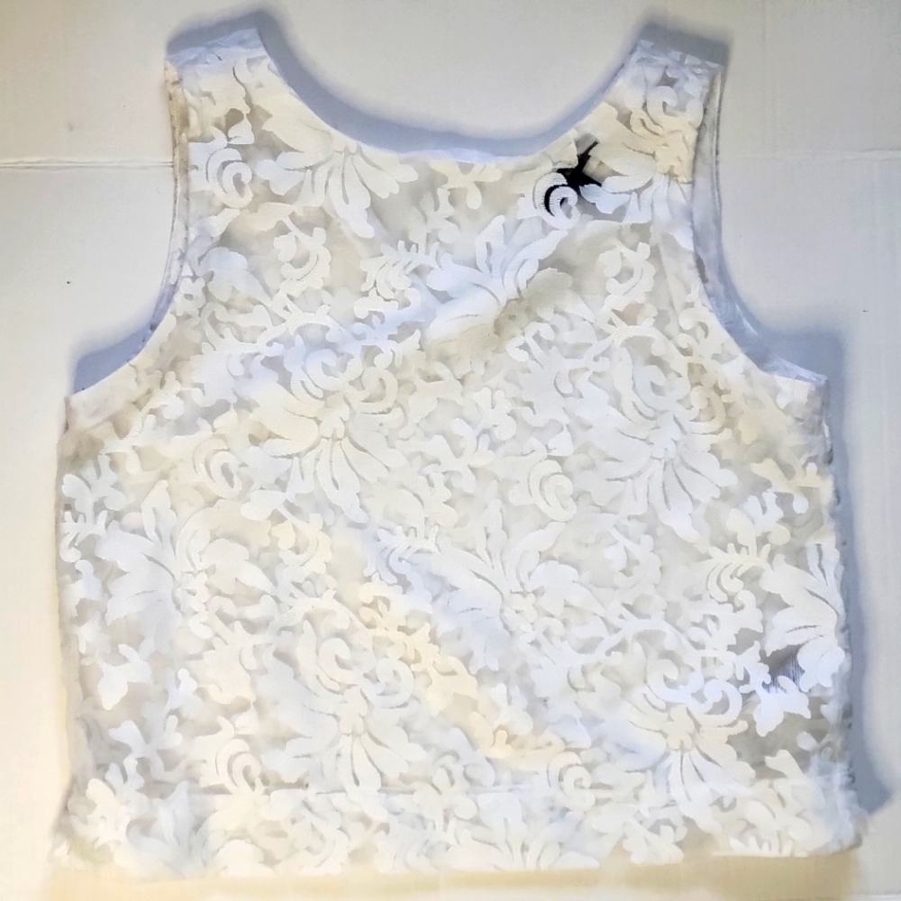 Banana Republic...Size M...white lace tank.